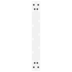 Nogi do stolika kawowego, białe, 2 szt., 60x(42-43) cm, stal