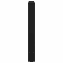Nogi do stolika kawowego, czarne, 2 szt., 50x(72-73) cm, stal
