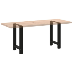 Nogi do stolika kawowego, czarne, 2 szt., 50x(72-73) cm, stal