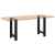 Nogi do stolika kawowego, czarne, 2 szt., 50x(72-73) cm, stal
