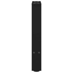 Nogi do stolika kawowego, czarne, 2 szt., 28x(42-43) cm, stal