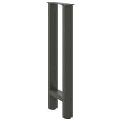 Nogi do stolika kawowego, antracyt, 2 szt., 38x(72-73) cm, stal