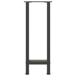 Nogi do stolika kawowego, antracyt, 2 szt., 38x(72-73) cm, stal