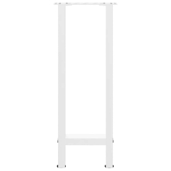 Nogi do stolika kawowego, białe, 2 szt., 28x(72-73) cm, stal