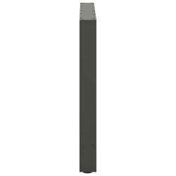 Nogi do stolika kawowego, antracyt, 2 szt., 80x(72-73) cm, stal