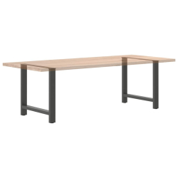 Nogi do stolika kawowego, antracyt, 2 szt., 80x(72-73) cm, stal