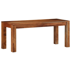 Ławka, 110 cm, lite drewno akacjowe