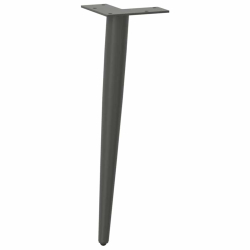 Nogi do stolika kawowego, 4 szt., antracyt, 42-43 cm, stal