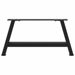 Nogi do stolika kawowego, 2 szt., czarne, 70x(30-31) cm, stal