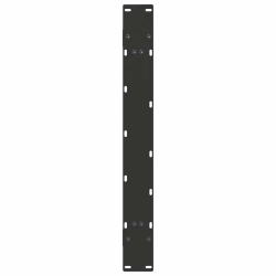 Nogi do stolika kawowego, 2 szt., czarne, 100x(72-73) cm, stal