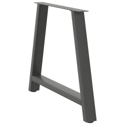 Nogi do stolika kawowego, 2 szt., antracyt, 100x(72-73)cm, stal
