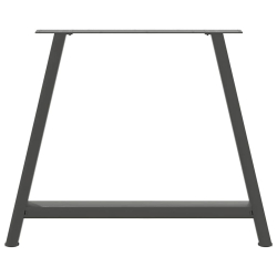 Nogi do stolika kawowego, 2 szt., antracyt, 100x(72-73)cm, stal