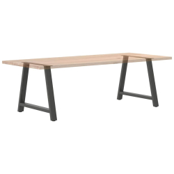 Nogi do stolika kawowego, 2 szt., antracyt, 100x(72-73)cm, stal