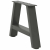 Nogi do stolika kawowego, 2 szt., antracyt, 50x(30-31) cm, stal