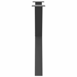 Nogi do stołu jadalnego, 2 szt., antracyt, 80x(72-73) cm, stal