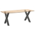 Nogi do stołu jadalnego, 2 szt., antracyt, 80x(72-73) cm, stal