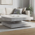 Stolik kawowy obrotowy 360 stopni Betonowy szary 90x90x34,5 cm