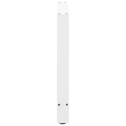 Nogi do stolika kawowego, białe, 2 szt., 80x(72-73) cm, stal