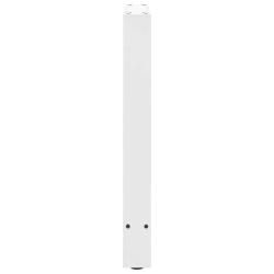 Nogi do stolika kawowego, białe, 2 szt., 60x(72-73) cm, stal