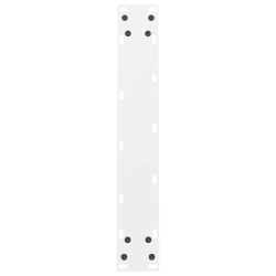 Nogi do stolika kawowego, białe, 2 szt., 60x(72-73) cm, stal