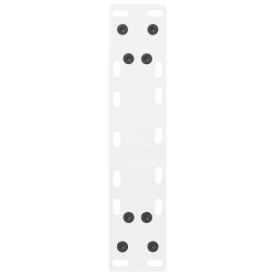 Nogi do stolika kawowego, białe, 2 szt., 38x(42-43) cm, stal