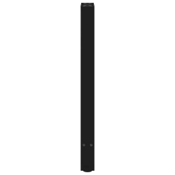 Nogi do stolika kawowego, czarne, 2 szt., 38x(72-73) cm, stal