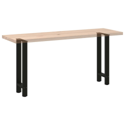 Nogi do stolika kawowego, czarne, 2 szt., 38x(72-73) cm, stal