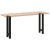 Nogi do stolika kawowego, czarne, 2 szt., 38x(72-73) cm, stal