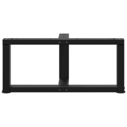 Nogi do stolika kawowego, 2 pcs., czarne, 70x25x(30-31)cm, stal