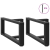 Nogi do stolika kawowego, 2 pcs., czarne, 70x25x(30-31)cm, stal