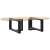 Nogi do stolika kawowego, 2 pcs., czarne, 70x25x(30-31)cm, stal