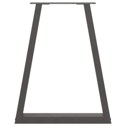 Nogi do stolika kawowego, 2 szt., antracyt, 50x(72-73) cm, stal