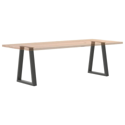 Nogi do stolika kawowego, 2 szt., antracyt, 50x(72-73) cm, stal