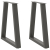 Nogi do stolika kawowego, 2 szt., antracyt, 50x(72-73) cm, stal