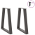 Nogi do stolika kawowego, 2 szt., antracyt, 50x(72-73) cm, stal