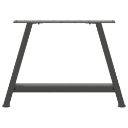 Nogi do stolika kawowego, 2 szt., antracyt, 60x(42-43) cm, stal