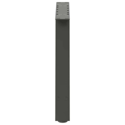 Nogi do stolika kawowego, 2 szt., antracyt, 60x(42-43) cm, stal