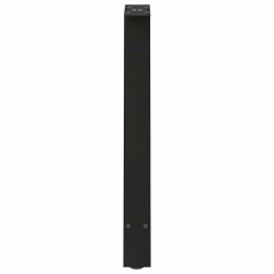 Nogi do stolika kawowego, 2 szt., czarne, 50x(72-73) cm, stal
