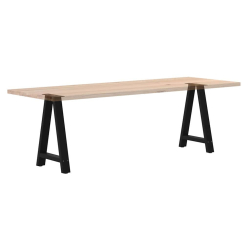 Nogi do stolika kawowego, 2 szt., czarne, 50x(72-73) cm, stal
