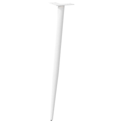 Nogi do stolika kawowego, 4 szt., biale, 72-73 cm, stal