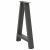 Nogi do stolika kawowego, 2 szt., antracyt, 50x(72-73) cm, stal