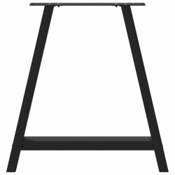 Nogi do stolika kawowego, 2 szt., czarne, 70x(72-73) cm, stal