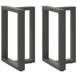 Nogi do stołu jadalnego, 2 pcs., antracyt, 60x35x(72-73) cm