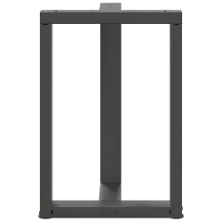 Nogi do stołu jadalnego, 2 pcs., antracyt, 60x35x(72-73) cm
