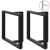Nogi do stołu jadalnego, 2 pcs., czarne, 100x35x(72-73)cm, stal