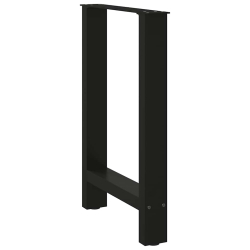Nogi do stolika kawowego, czarne, 2 szt., 60x(72-73) cm, stal