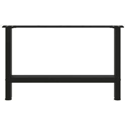 Nogi do stolika kawowego, czarne, 2 szt., 70x(42-43) cm, stal