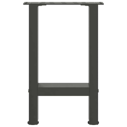 Nogi do stolika kawowego, antracyt, 2 szt., 28x(42-43) cm, stal