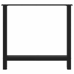 Nogi do stolika kawowego, czarne, 2 szt., 80x(72-73) cm, stal