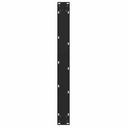 Nogi do stolika kawowego, czarne, 2 szt., 80x(72-73) cm, stal